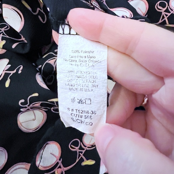 ModCloth Bicycle Print Blouse - Picture 3 of 4